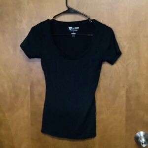 Black Scoop Neck Undershirt